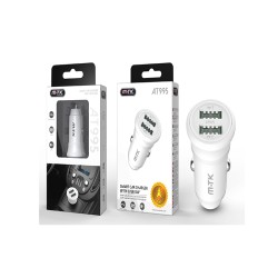 SMART CAR CHARGER WITH 2 USB 12W MTK WHITE SMART CAR CHARGER WITH 2 USB 12W MTK WHITE